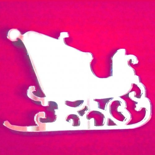 Super Cool Creations Santas Sledge Christmas Mirror - 60cm x 35cm