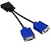 Aiposen DMS-59 Pin Male to Dual VGA Female Y Splitter Adapter Cable