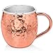 Set of 4 Moscow Mule Copper Mugs with Stainless Steel Lining and Shot Glass in Gift Box, Premium Food Safe Double Wall Heavy Copper Cups for Everyday Use