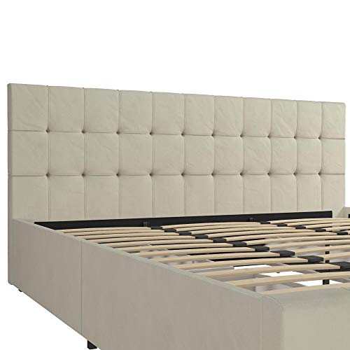 CosmoLiving by Cosmopolitan Elizabeth Bed with Storage, King Size Frame