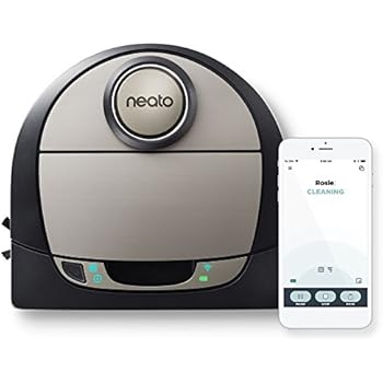 Neato Robotics D7 Connected Laser Guided Robot Vacuum Featuring Multiple Floor Plan Mapping and Zone Cleaning, Works with Amazon Alexa, Silver/Black