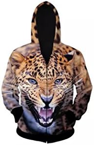 Unisex Kill Broken Wolf 3D Printed Long Sleeve Zip Up Sweatshirt Hoodies Jacket