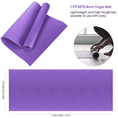 SANON-Yoga-Mat-Exercise-Mat-for-Home-Thick-Non-Slip-Pro-EVA-Fitness-Pad-Meditation-Accessory-Tool-for-Gymnastic-Yoga-Pilates-Gym-Fitness-Workout173x60x04cm