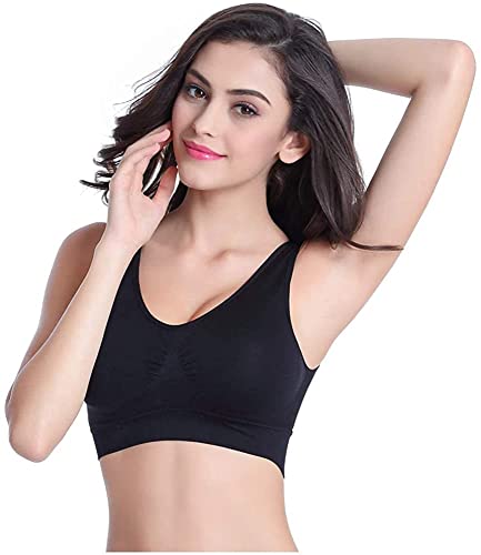 JYRhenium Women Daily Bra Wirefree Stretchy Bra Plus Size