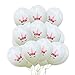 AMZTM Unicorn Balloons - Rainbow Unicorn Themed Party Decorations for Cute Fantasy Fairy Girls Baby Shower Birthday Wedding Bride to be Party Supplies 30 Pieces (12 inches) (White)