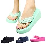 HP95(TM) Women's Beach Shoes, Toweling Sandal,Platform Wedges, Girl's Flip Flops
