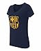 Barcelona Soccer Shirt Lionel Messi #10 Futbol Jersey Womens V-Neck T-shirt