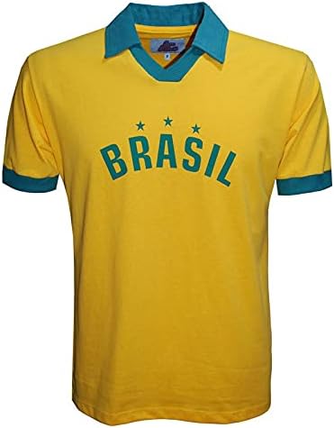 Camisa Polo Brasil Liga Retrô Amarela P 