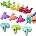 12 PCS Pencil Grip, Children Pencil Holder,Ergonomic Training Children Pencil Grip for Handwriting, Silicon Pen Pencil Writing Aid Grip,Posture Correction Training Tools-3 Styles