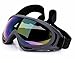 Aphse Outdoor Glasses Snowboard Ski Goggles Sunglasses Eyewear Adjustable UV Protective Portable Motorcycle Goggles Eyewear Dust-Proof Protective Combat Goggles Play Games Protective Glasses