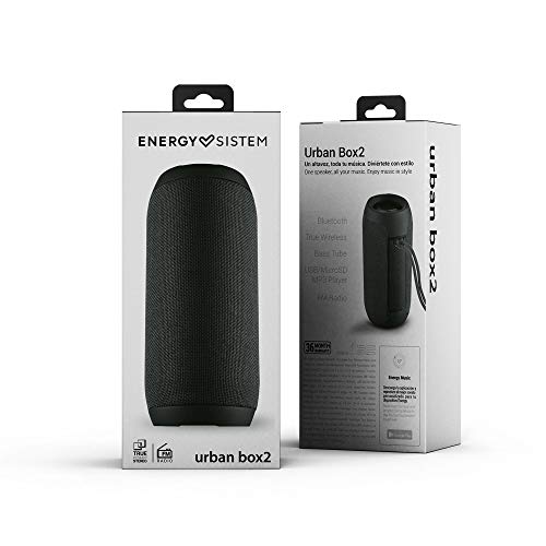 Energy Sistem Urban Box 2 Onyx draagbare luidspreker (10 W, TWS, Bluetooth 5.0, USB/microSD-MP3-speler, FM-radio) - Afbeelding 8