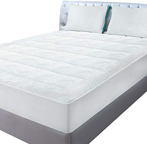 Cal King Quilted Fleece Mattress Pad California King Mattress Cover Stretches Up To 41cm Deep Fleece Mattress Topper And Mattress Protector By Utopia Bedding Buy Online At Best Price