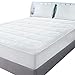 Quilted Fleece Mattress Pad (Full) - Mattress Cover Stretches up to 16 Inches Deep - Fleece Mattress Topper and Mattress Protector by Utopia Bedding
