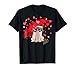 Grumpy Cat Raining Hearts Valentine's Day Graphic T-Shirt