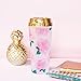 Pink Peonies Travel Mug Gold Mug Gift for Boss Gift for Her Coffee Mugs Travel Tumbler Mug Boss Babe Pink Floral Mug #Girlboss Drinkware Cup Stocking Stuffer
