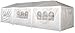 Palm Springs 10 x 30 Foot White Party Tent Gazebo Canopy with Sidewalls