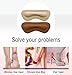 Leather Heel Grips Liner,Non Slip Inserts for Men Women Shoes Too Big,Shoe Filler Improved Shoe Fit and Comfort,Prevent Blisters (Khaki, Thick) (Beige/Brown, Thick)