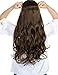 V-Shaped Hair Extensions One Piece U part Synthetic Straight Curly Wave Clips in Hairpiecethumb 2