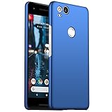 ORNARTO Google Pixel 2 Case,Pixel2 [Basic Series] Thin Fit Shell Premium Hard Plastic Matte Finish Non Slip Full Protective Anti-Scratch Cover Cases for Google Pixel 2(2017) Blue
