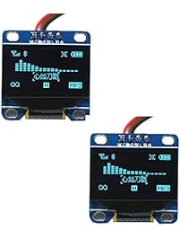 Diymall 0.96" Inch Blue I2c IIC Serial 128x64 Oled LCD LED Display Module for Arduino(pack of 2pcs)