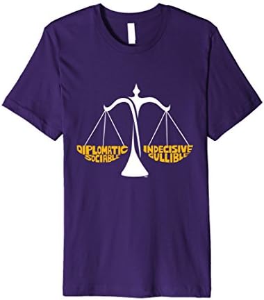 Mens Zodiac Sign Shirt: Libra T-Shirt XL Purple