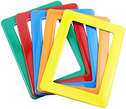 Obecome Colorful Magnetic Picture Frame,Standard 4x6-Inch Magnetic Picture Frame, Set of 5