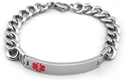 Medical Alert ID Jewelry Bracelet High Quality Stainless Steel Design LLRM-60 - Men and Women