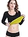 ValentinA Womens Body Shapers Long T-shirt Slimming Neoprene Vest Weight Loss Hot Sweat Shirt Black S=US Size XS