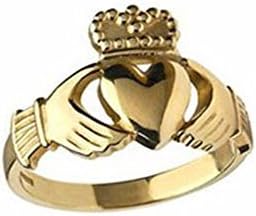 Claddagh Belle Bague De Femme Plaque Or 18k Amazon Fr Bijoux
