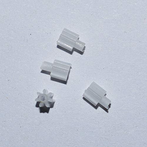 Ochoos 7 Teeth Plastic Gear 0.3M Small 7 0.8A Plastic Pinion UAV Aircraft Model Toy Parts Accessories Gears 100pcs/lot - (Number of Teeth: 7 Teeth, Hole Diameter: 0.8mm A) - Thumbnail 2