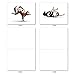 The Best Card Company - 10 Blank Yoga Note Cards (4x 5.12 Inch) - Boxed Notecards with Envelopes, Cute Animal Cards, Zen Assortment - Bovine Nirvana M6545OCB