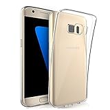 AMUOC Galaxy S7 Case, Shock Absorption TPU Bumper + Scratch Resistant Clear Hybrid Protective Case Hard Cover clear