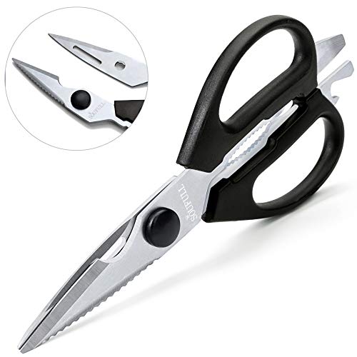 Soufull Heavy Duty Multi Purpose Kitchen Scissors for Chicken,Poultry,Meat-Come-Apart Sharp Shears