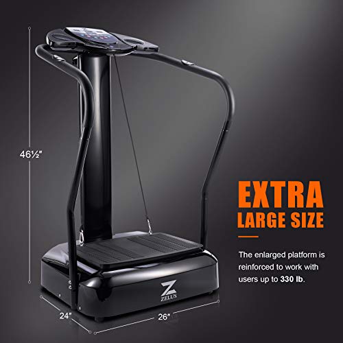 ZELUS Vibration Plate Exercise Machine Extra Large 1.5hp Workout