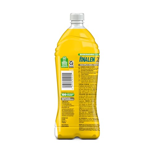 PINALEN 2X MAX AROMAS CONCENTRATED MULTIPURPOSE CLEANER – LEMON LIFT SCENT – 28 FL OZ – ALL PURPOSE CLEANER FOR KITCHEN, BATHROOM, FLOORS & OUTDOORS