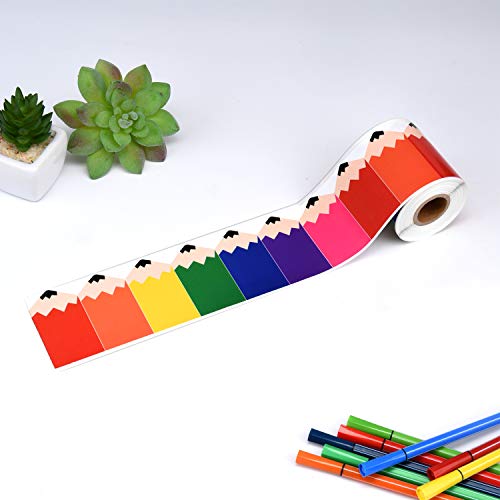 49 Feet Bulletin Board Borders School Themed Decorative Stickers Confetti Teaching Press Border for School Classroom Chalkboard Decoration