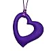 Munchables Beloved Heart Necklace - Sensory Chew Jewelry for Kids (Purple)