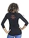 Harley-Davidson Womens Winding Wind Wings Striped Front 3/4 Sleeve
