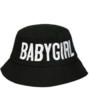 Unisex Summer Cotton Packable Travel Bucket Hat With Baby Girl Print