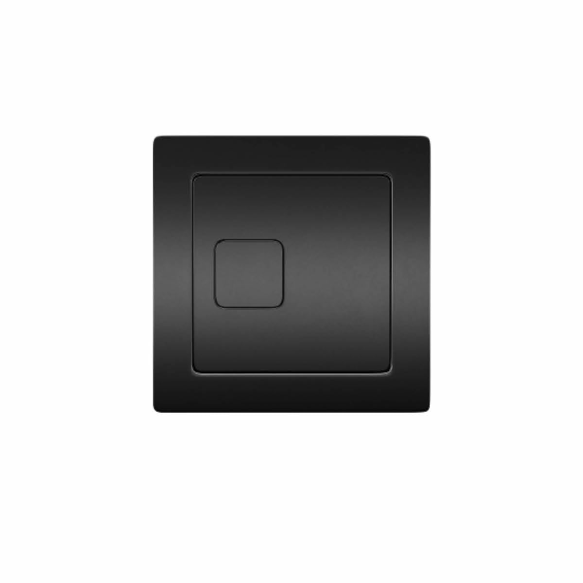 Noir Black Cistern Button | Matt Black | Cistern Button | Toilet Button | Flush Button |Square |for Use with Cable Operated Cisterns |
