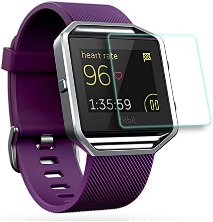 Fitbit Versa Screen Protector Waterproof Tempered Glass Screen Protector Anti-Scratch 9H Glass Screen Shield for Fitbit Versa Smart Watch [No-Bubble][Crystal Clear][Scratch Resist]