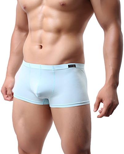 QQKing Men's See-through Boxers Briefs Underwear