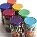 The Goods Mall - 14 Pack - Color Plastic Mason Jar Lids - Fits Ball and Kerr - 7 Wide Mouth and 7 Regular Mouth