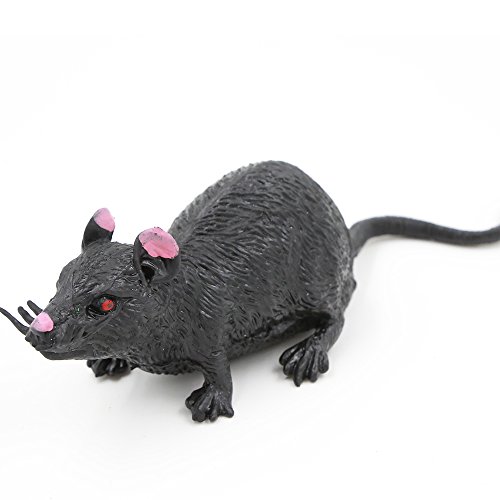Rubber Mouse,Fake Rat Toy Gag(Black Mice),Food Grade Material TPR Super