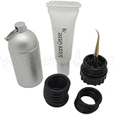 Scuba Choice Mini Dive Tank O-Ring Repair Kit with 3g Silicone Grease, Includes Pick &amp; 10 Replacement O-Rings