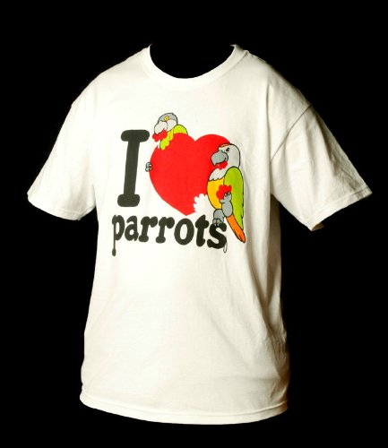 I <3 Parrots T-Shirt (X-Large)