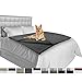 PetAmi Dog Blanket for Bed, XL Pet Blanket Large Dogs, Fleece Furniture Couch Cover Protector Sofa Car Crate Kennel, Soft Sherpa Cat Throw Plush Reversible Washable, Twin 60x80 Solid Dark Gray