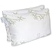 Hotel Comfort Premium Adjustable Memory Foam Pillow Ultra-Soft Bamboo Cover - Queen Size - Set of 2