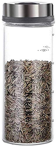 XYSQWZ Dressing & Gewürzspender Gewürzbehälter Gewürzbox Gewürz Cruet Flasche Gewürzglas Glasvorratsglas Mit…