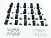 CNKF 10Sets DT Connector kit Waterproof Sealed Electrical Plug housing Wire Connector 16-22AWG DT04-4P DT06-4S (4P,Black)